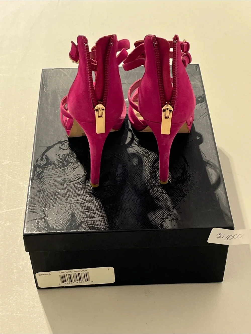 Dolce Vita Hot Pink Strappy Braided High Heel Sandals